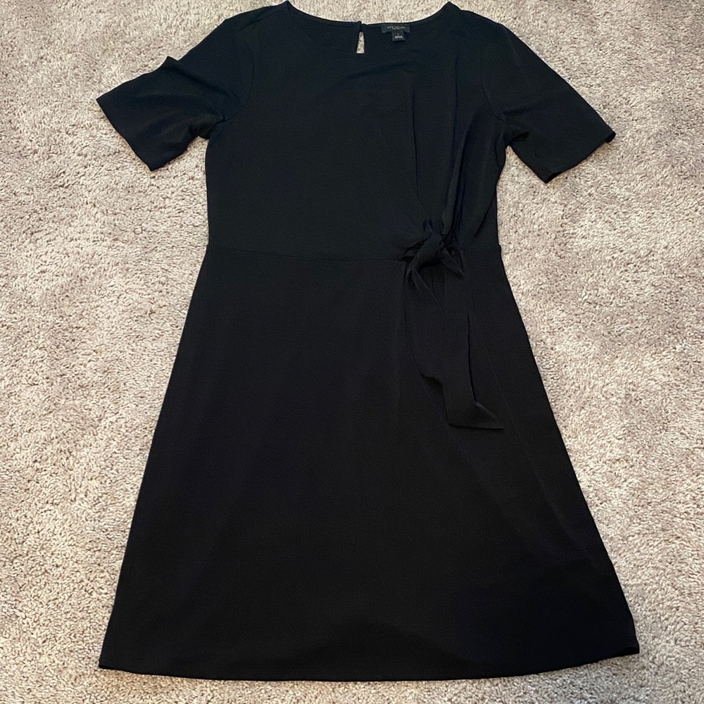 Ann Taylor Classic Black Midi Dress